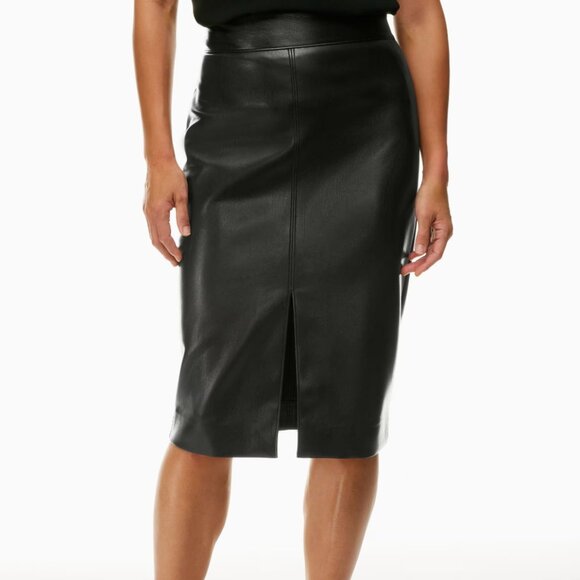 Babaton Pegu Vegan Leather Pencil Skirt - Picture 1 of 5